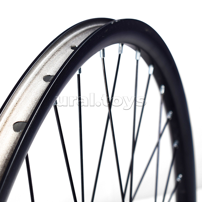 Колесо велосипедное 26" переднее, алюминий, диск 6-болт, с гайками