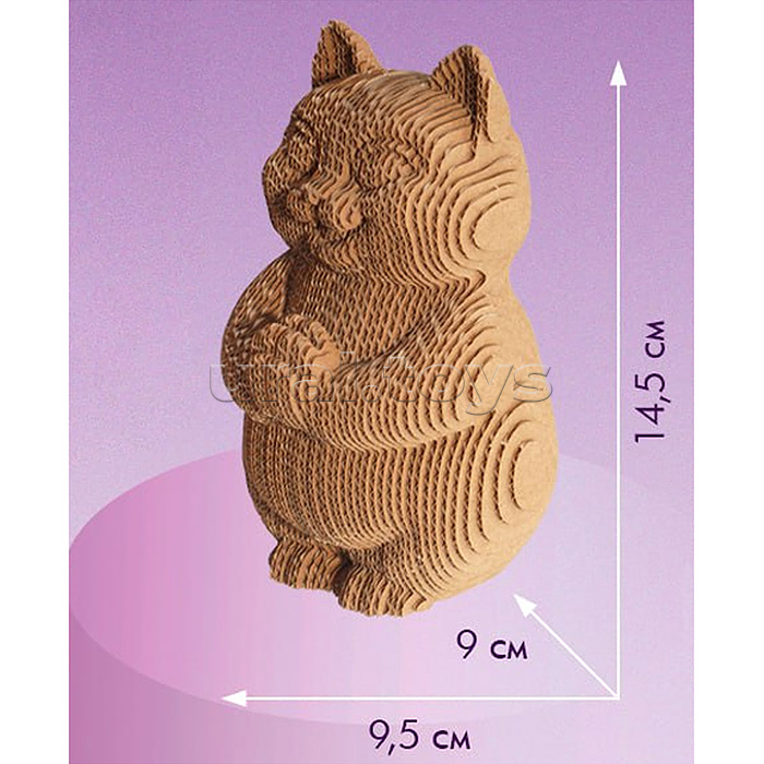 Конструктор из картона. Объёмная игрушка "Кот"