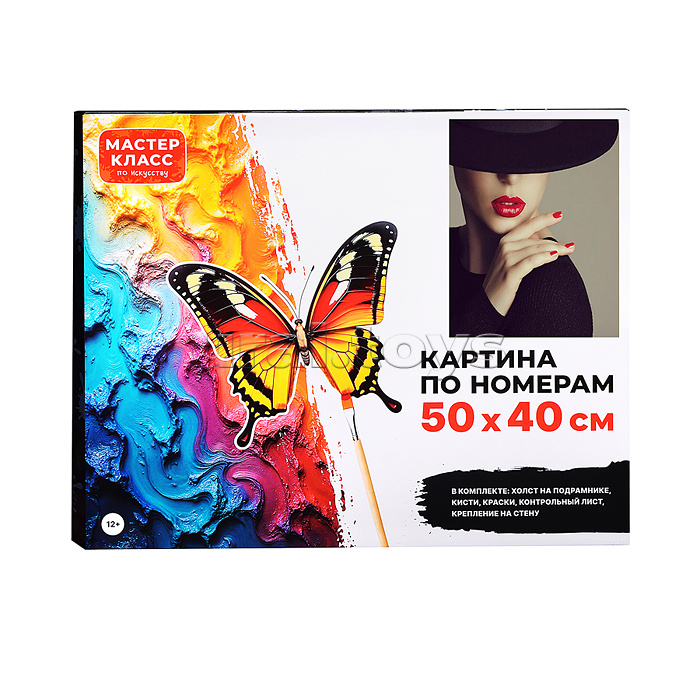 Набор для рисования "Картина по мемерам 50х40 см. Элегантность" Набор для рисования "Картина по мемерам 50х40 см. Элегантность"