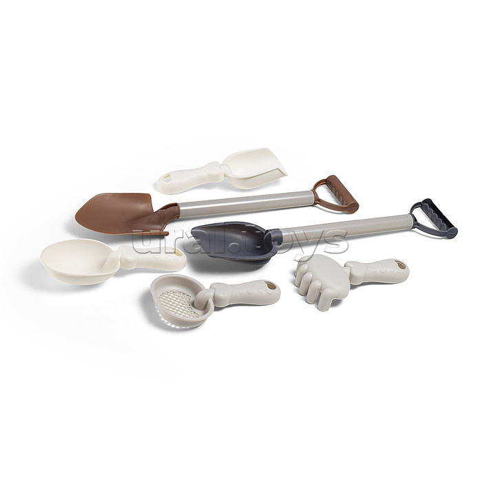 Набор для игры в песке "Морские обитатели" в сетке (18 предметов)