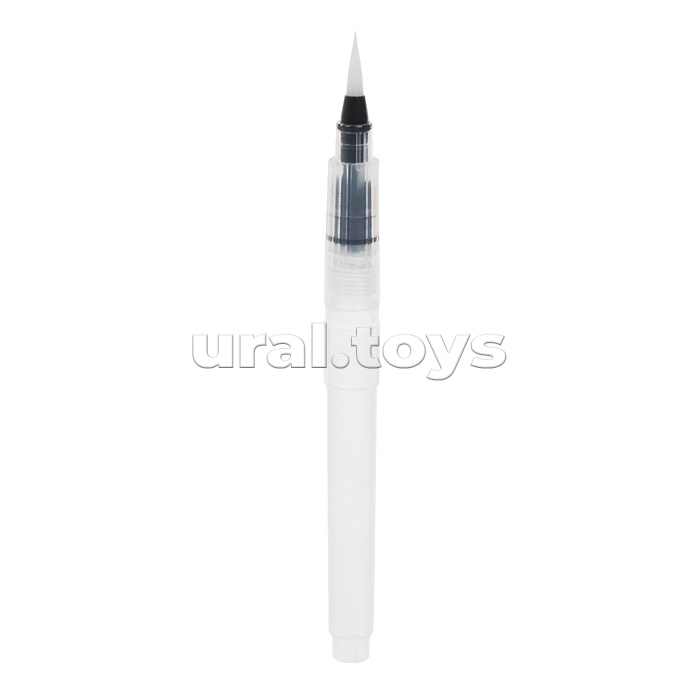 Маркеры акварельные 12 цветов +1 кисть Water Brush, наконечник-кисть из нейлона, ширина линии письма от 0,5 мм до 4 мм, круглый корпус, акварельные чернила на водной основе, в пластиковой коробке