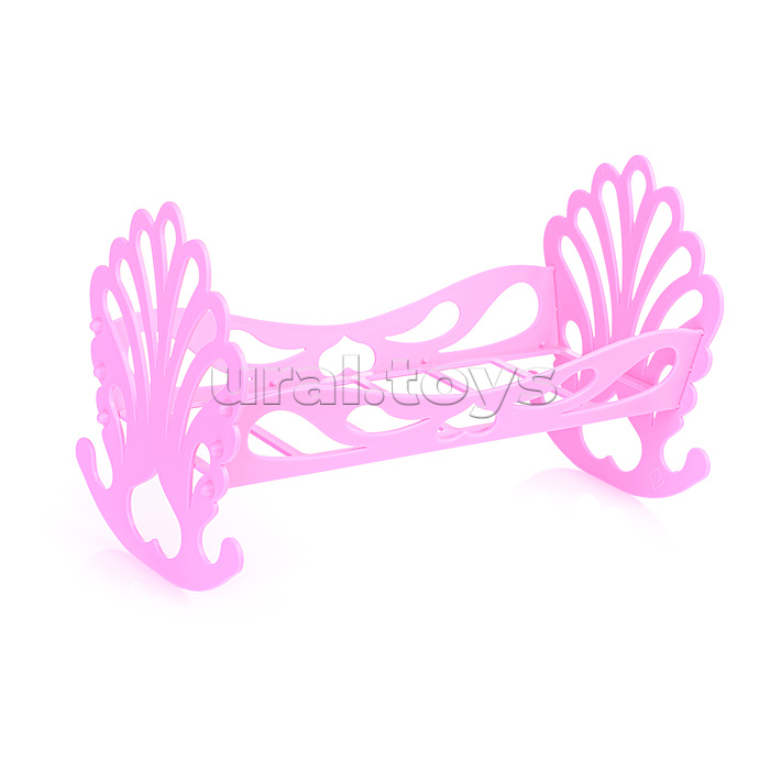 Кровать кукольная с комплектом белья 4 предмета (матрас, подушка, одеяло)