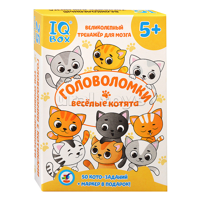IQ Box. Головоломки. Весёлые котята