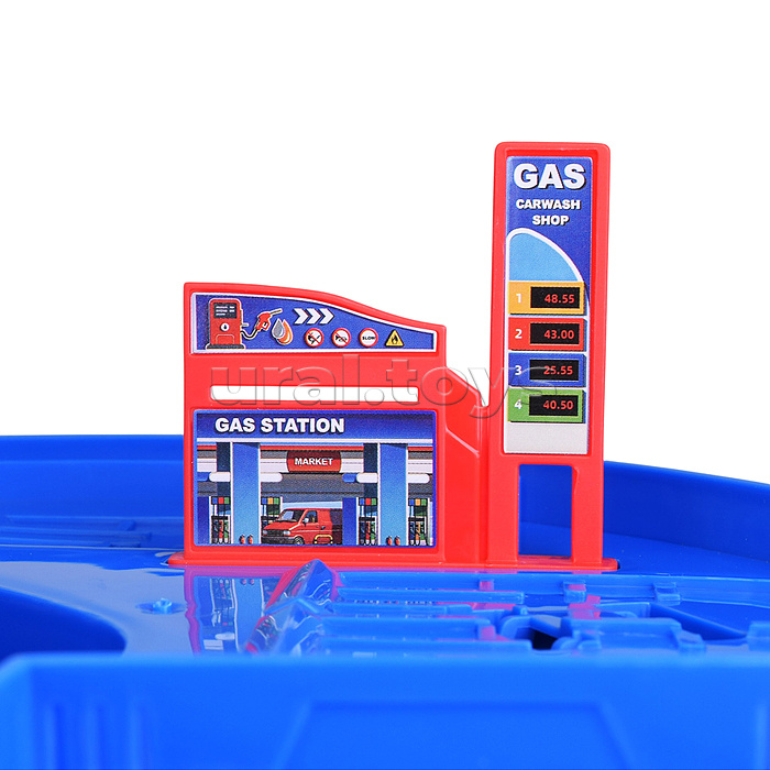 Парковка "Сити-паркинг" 1 металлическая машина в наборе, (свет, звук) в коробке