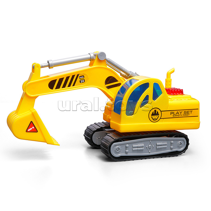 Машина "Экскаватор" 1:20 (свет,звук) в коробке