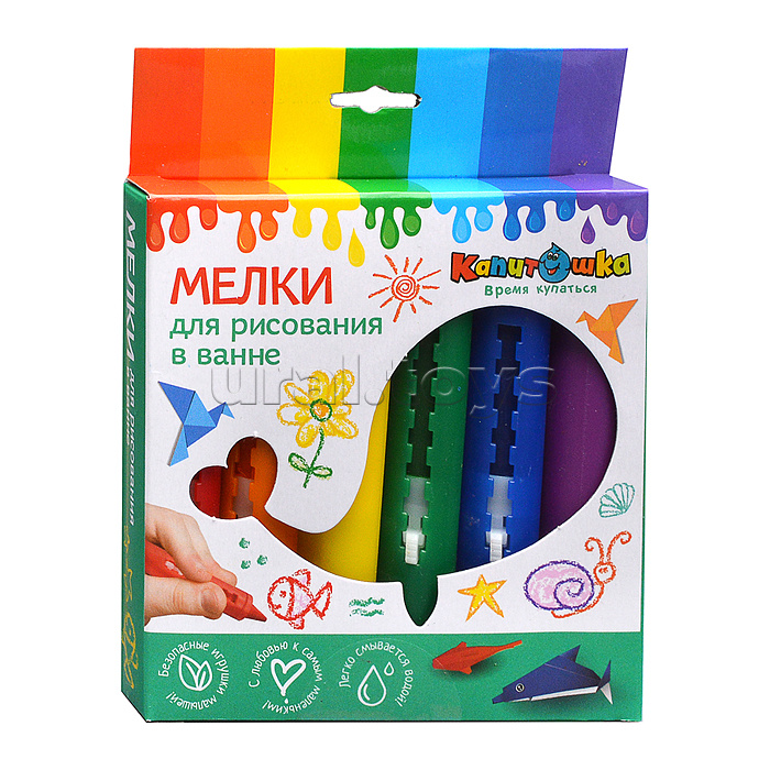 Мелки для рисования в ванной, в коробке Мелки для рисования в ванной, в коробке