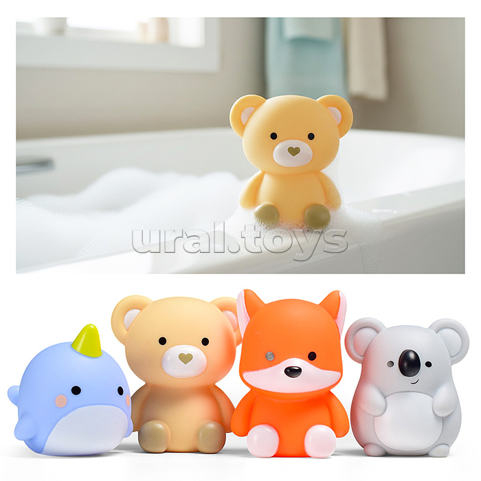 Набор для купания " Зверюшки на отдыхе" в пакете