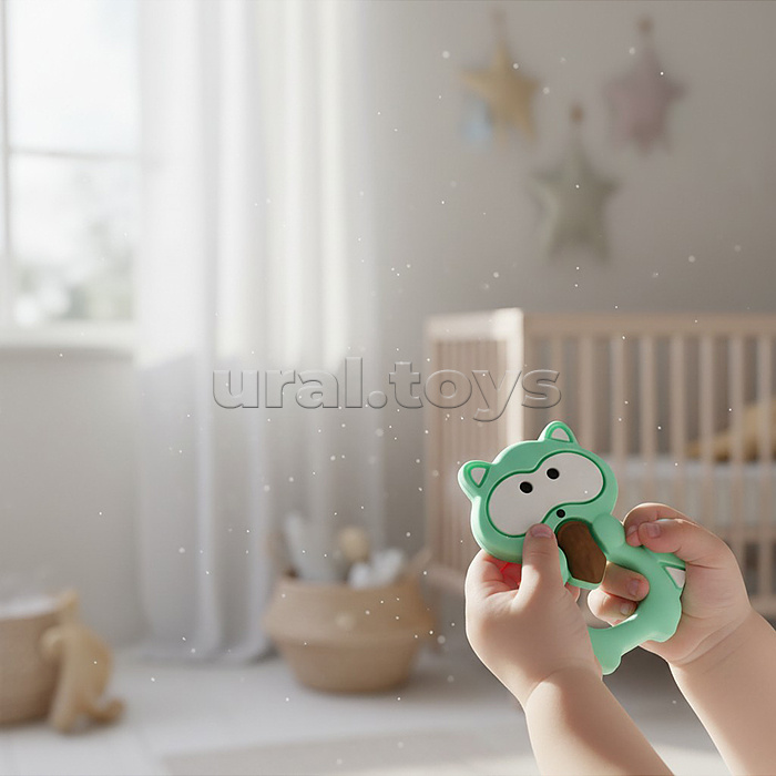 Игрушка -грызунок "Енот с орехом"