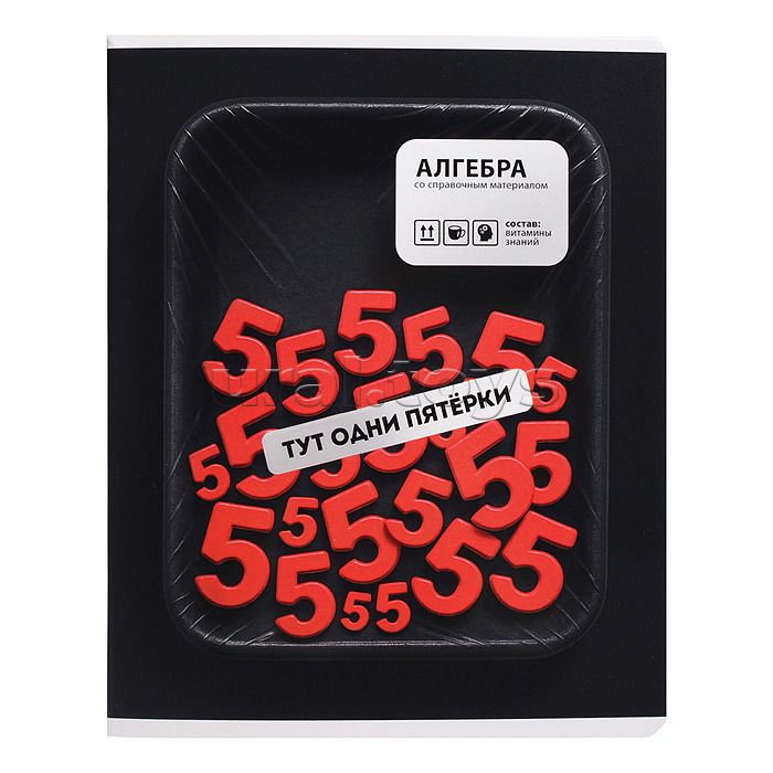 Тетрадь 48 л. клетка "Фразы с характером" Алгебра