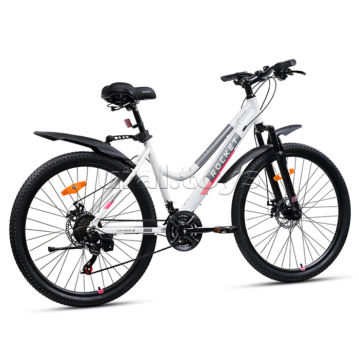 Велосипед 26" Rocket lady Alloy 26, цвет белый, размер 17"
