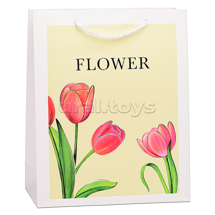 Пакет подарочный "Flower" 26х32х10 см