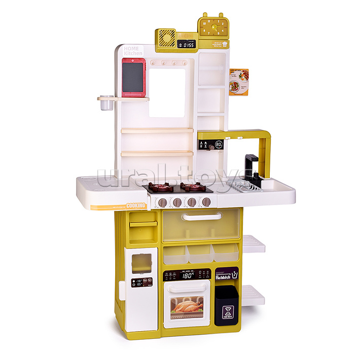 Набор кухня "Весёлый поварёнок" с паром (108 предметов) в коробке