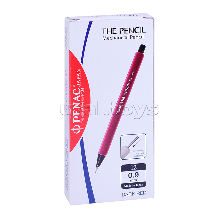 Карандаш механический The pencil 0,9мм бордовый