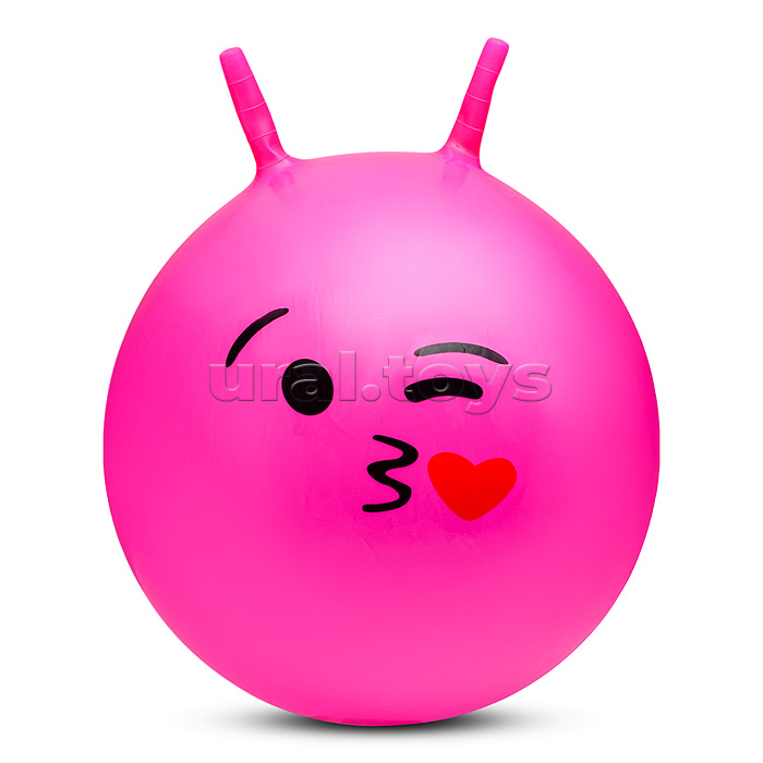 Мяч с рожками 55 см "Рожица"