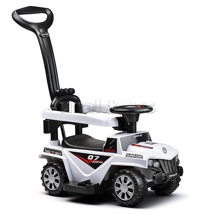 Каталка детская-электромобиль "Машина" (цвет белый)