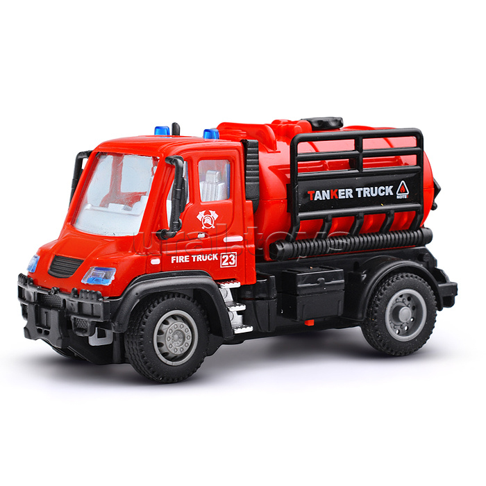 Машина "Пожарная" с резервуаром для воды, р/у, в коробке