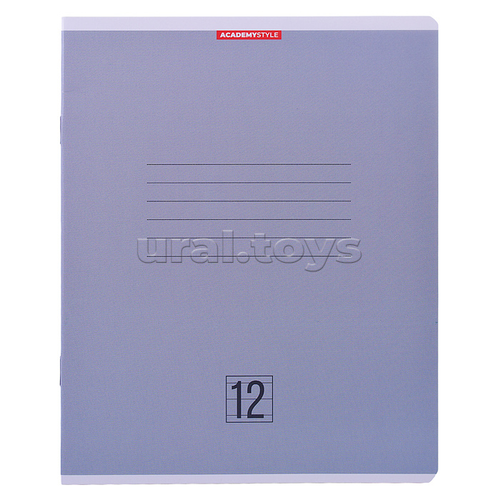 Тетр 12л  А5 линия  обл карт ВД лак Однотононный микс