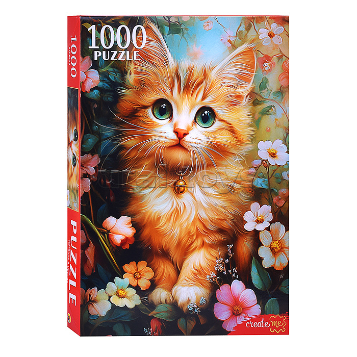 Пазлы 1000 "Котенок в цветах" Пазлы 1000 "Котенок в цветах"