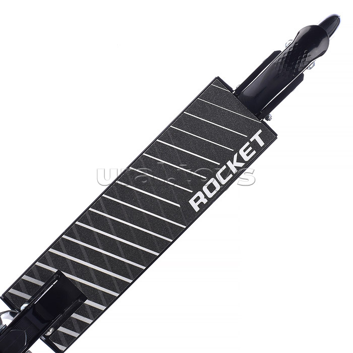 Самокат 2-х колесный ROCKET,колеса PU/ 125 мм,ABEC 7, черный