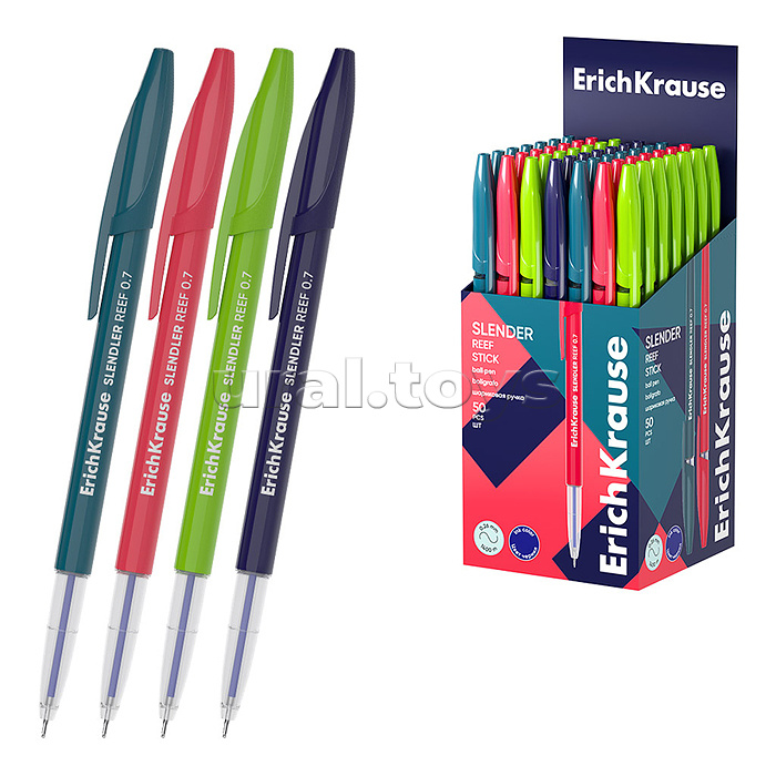 Ручка шариковая Slender Stick Reef 0.7, Super Glide Technology, цвет чернил синий Ручка шариковая Slender Stick Reef 0.7, Super Glide Technology, цвет чернил синий