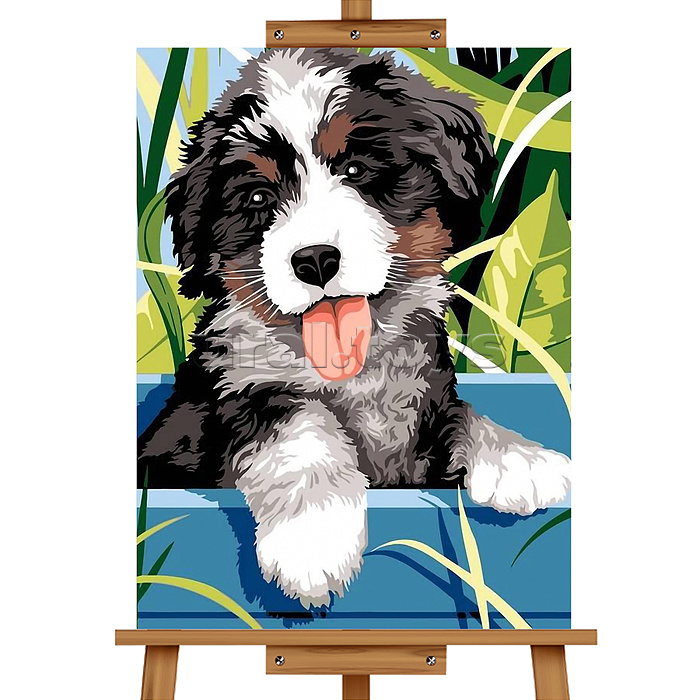 Набор для рисования "Картина по номерам 30*40 см. Пушистик"