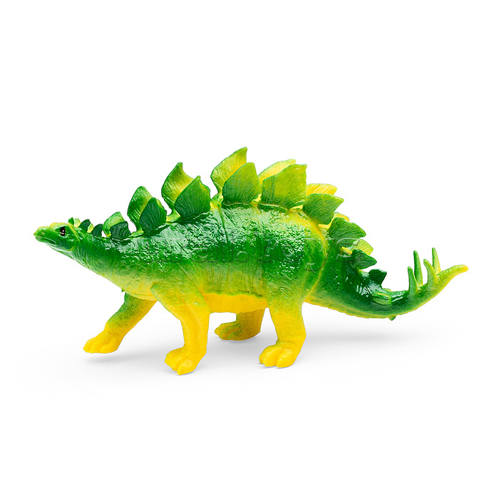 Игрушка пластизоль "Динозавры" 4 шт./пакет, хеддер Рассказы о животных