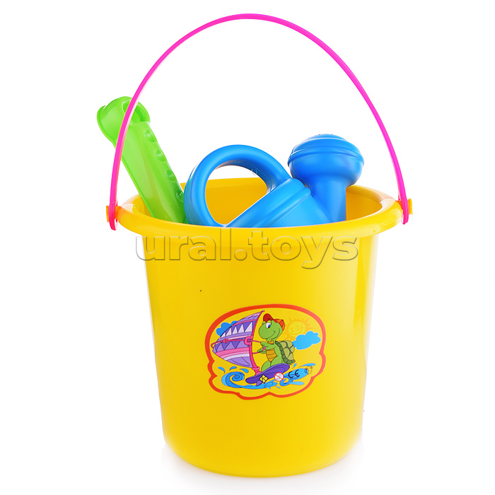 Комплект "Большой" совок+2 формочки с лейкой мал