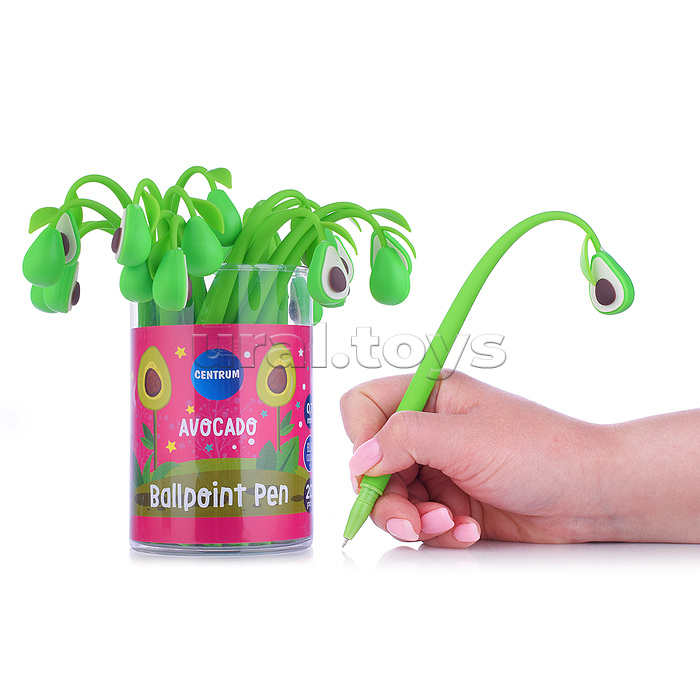 Ручка шариковая силиконовая "AVOCADO", цвет чернил синий, 0.7мм,