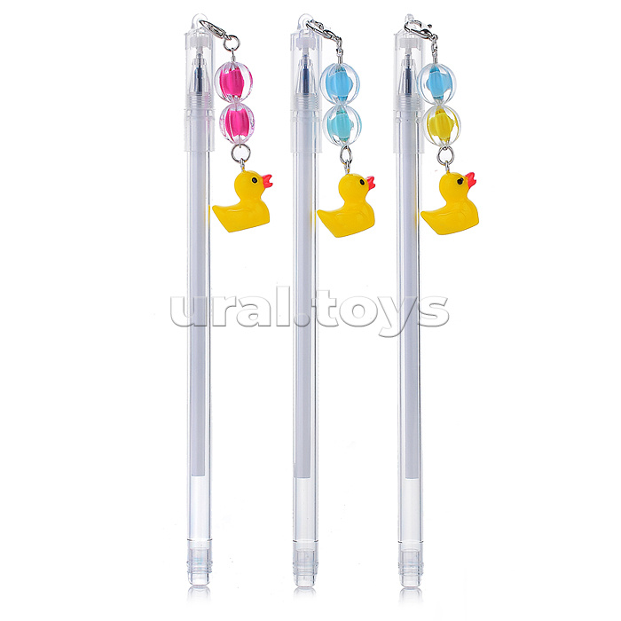 Ручка гелевая с подвесом "Уточка"