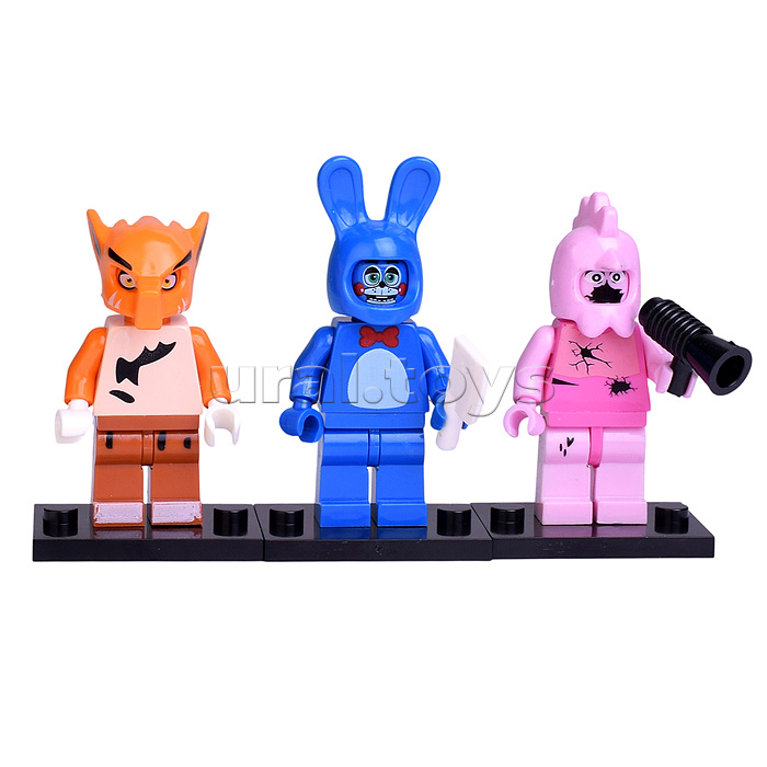 Фигурки для конструктора "МедведьФредди" 6шт