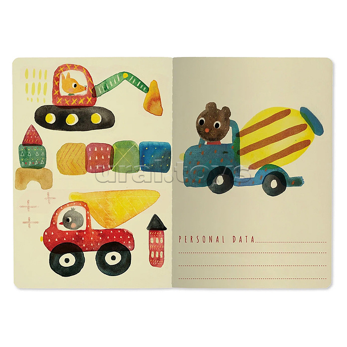 Блокнот-тетрадь 40 л. клетка "Стройка"