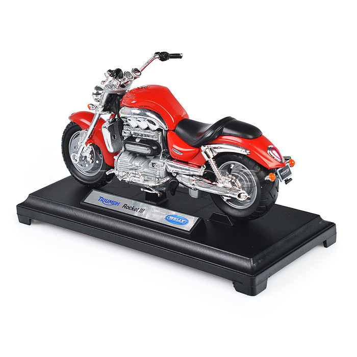 Мотоцикл 1:18 Triumph Rocket III, красный Мотоцикл 1:18 Triumph Rocket III, красный