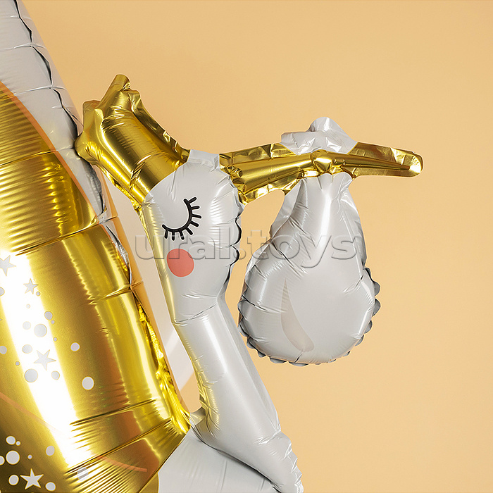 Шар (34''/86 см) Фигура, Аист, 1 шт. в уп.