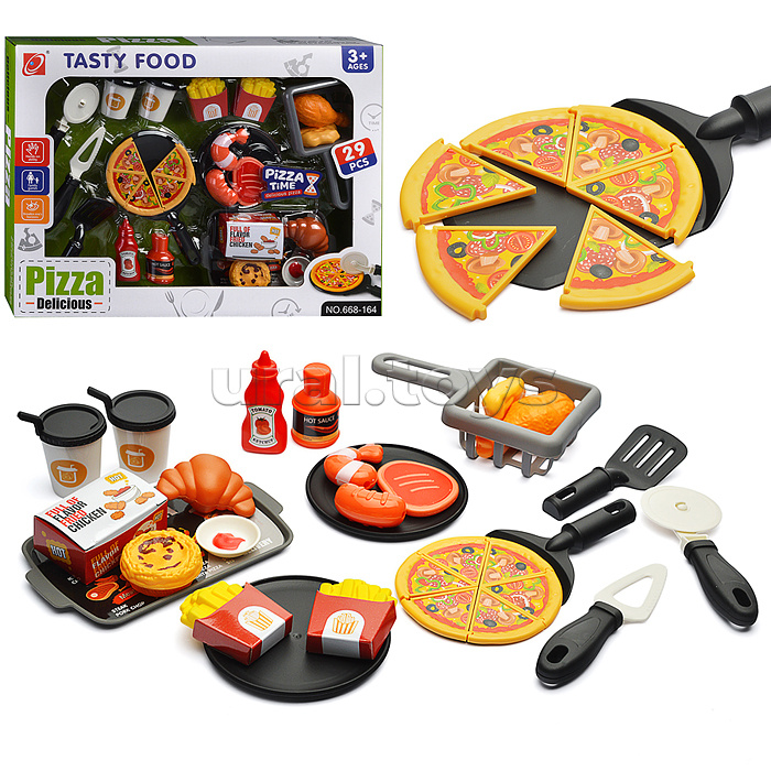Игровой набор продуктов "Пицца" в коробке
