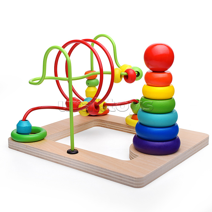 Игра развивающая "Лабиринт и пирамида"