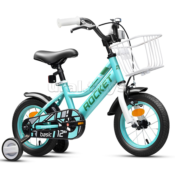 Велосипед 12" Rocket Basic, цвет бирюзовый