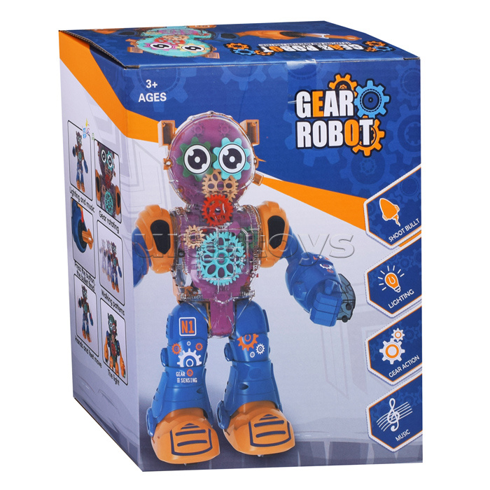 Робот "Gear Robot" (свет, звук) в коробке