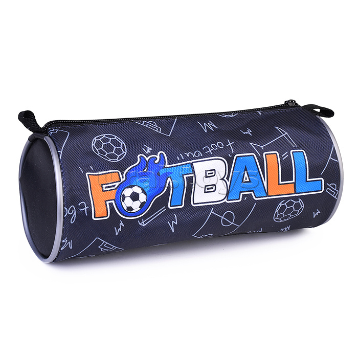 Пенал-тубус на молнии большой печать на ткани "FOOTBALL" 2025 Пенал-тубус на молнии большой печать на ткани "FOOTBALL" 2025