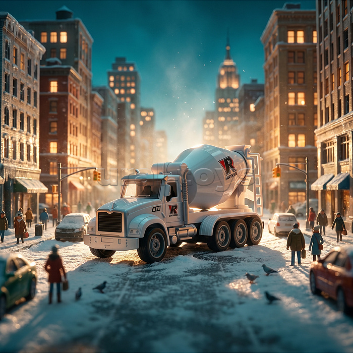 Набор машин "Рабочий транспорт" (инерционные) в коробке