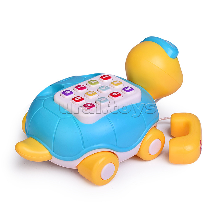 Каталка "Черепашка" с телефоном, в коробке