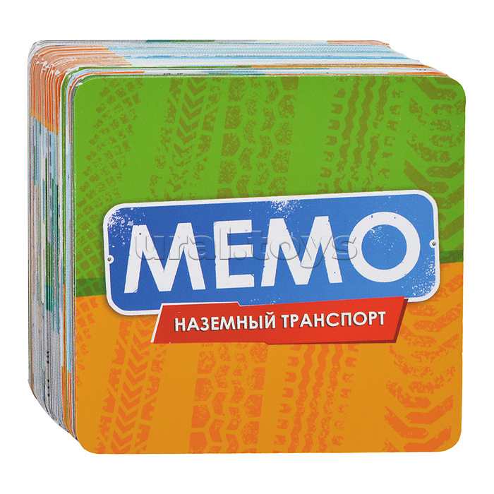 Мемо "Наземный транспорт" (50 карточек)