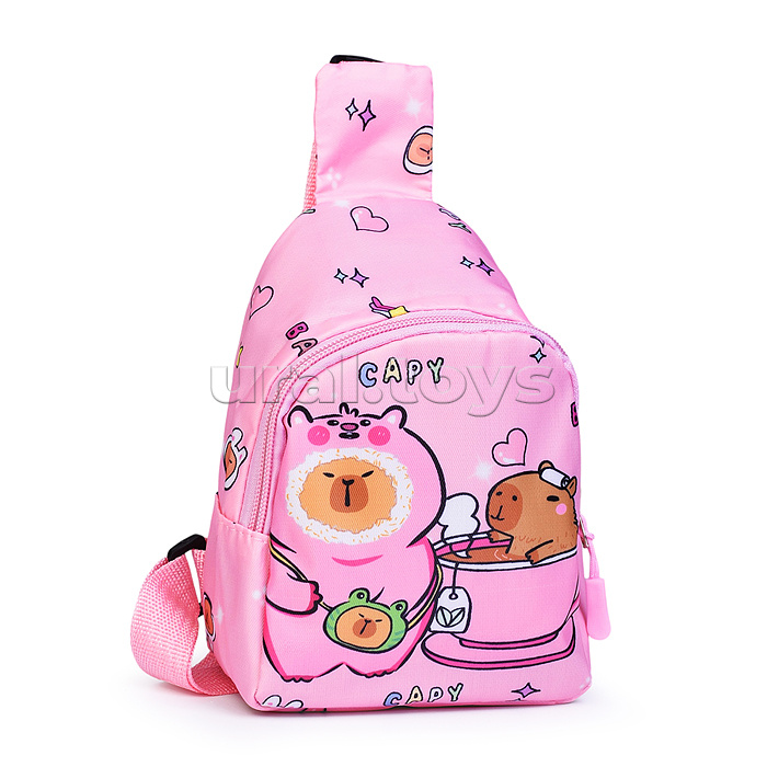 Сумка детская "Семья Капибар" 13*7*18 см.