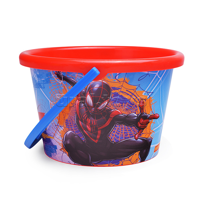 Набор Marvel «Человек-Паук» №7: ведро среднее с наклейкой, лопатка, грабельки, лейка малая №4