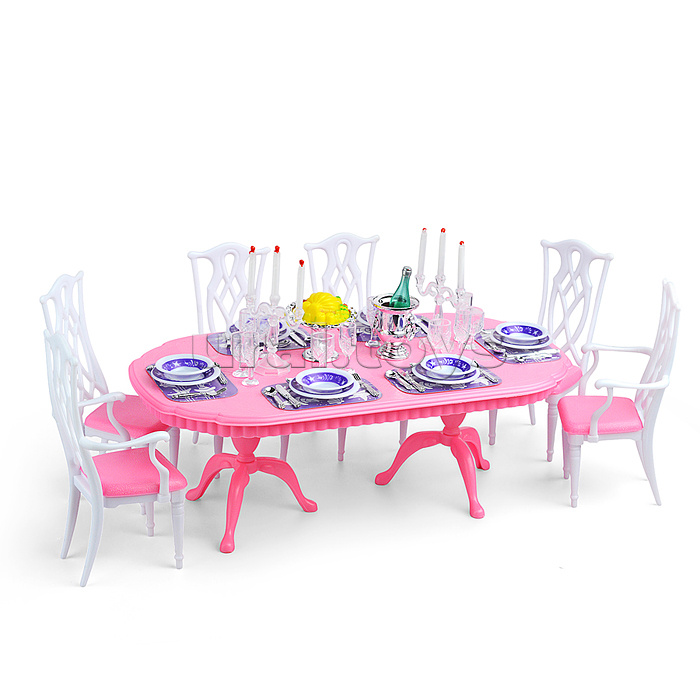 Набор мебели для кукол "Кухонный стол" в коробке