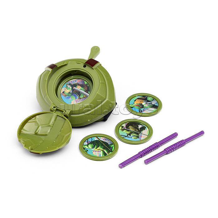 Фигурка Черепашки ниндзя, свет, стреляет дисками, коробка 5,3*25*22см