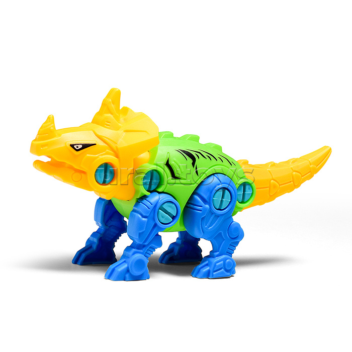 Конструктор "Динозавр" с отверткой, в коробке