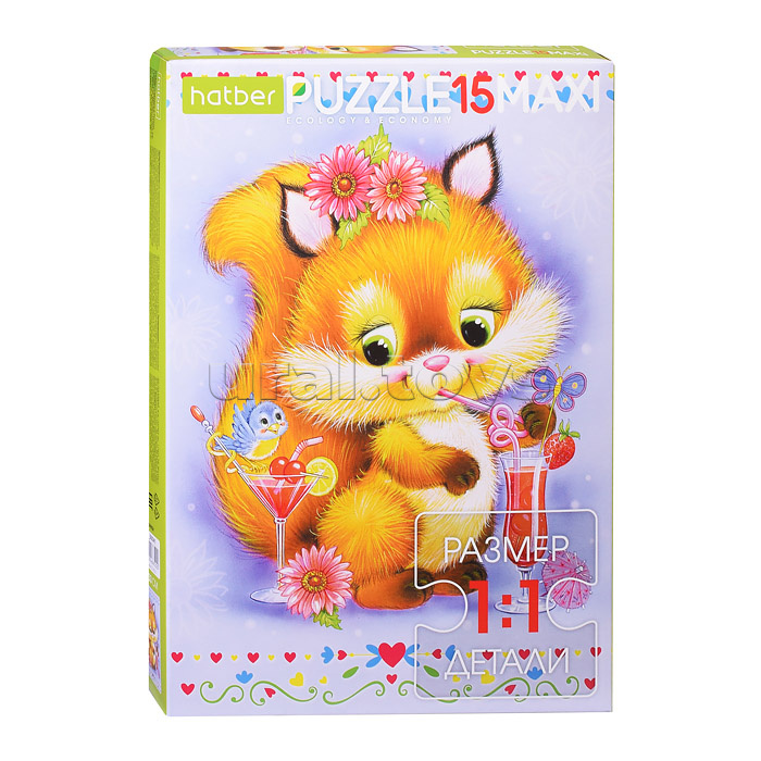 Пазлы MAXI 15 "Белочка" Пазлы MAXI 15 "Белочка"