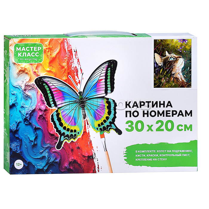 Набор для рисования "Картина по номерам 30х20 см. Кошечка"