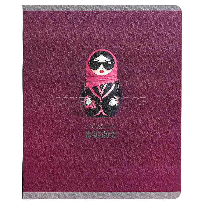 Тетрадь 48л. клетка "Russian Doll" А5 скрепка