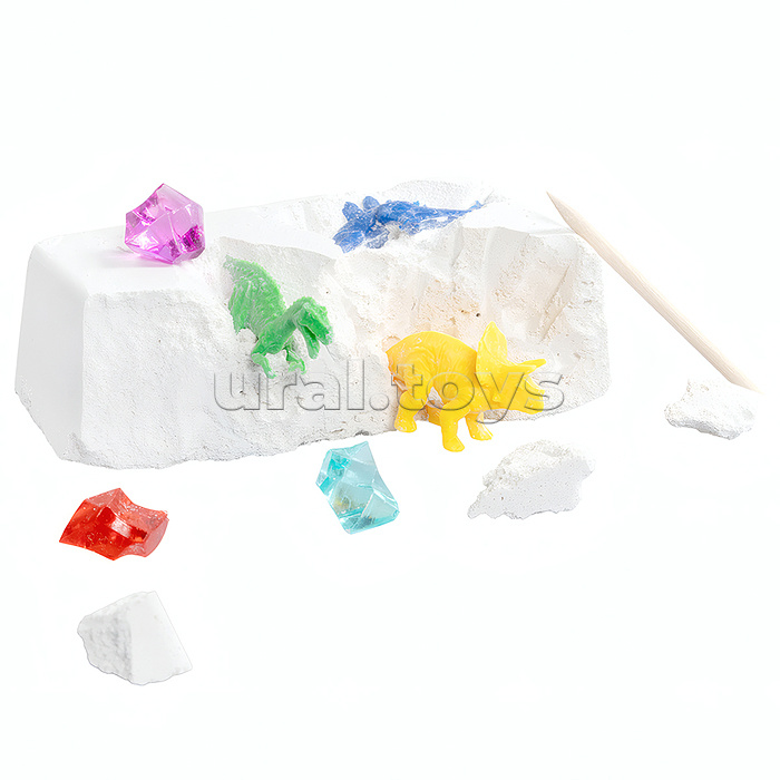 Раскопки "Ищи динозавров и кристаллы" (8 элементов)